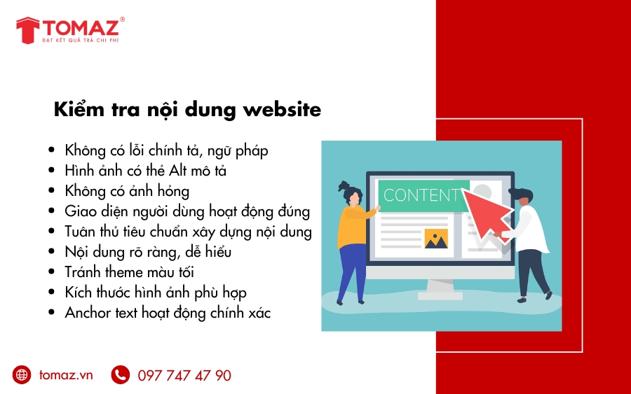 Kiểm tra điều hướng website