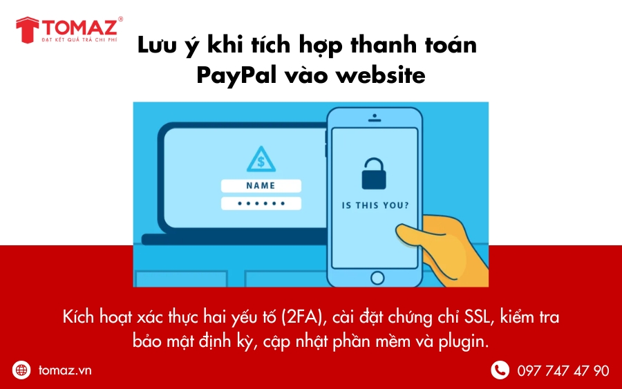 Lưu ý khi tích hợp thanh toán PayPal vào website - Vấn đề bảo mật