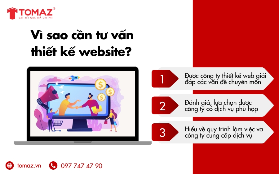 Tư vấn thiết kế website giúp bạn chọn công ty thiết kế web phù hợp, hiểu rõ quy trình làm việc