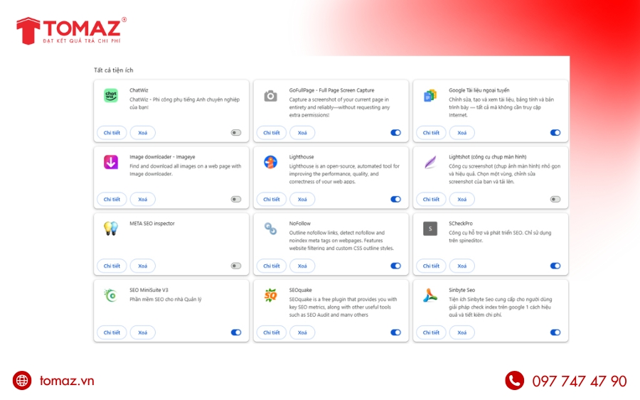 Cách xử lý lỗi 403 Forbidden trên trình duyệt Google Chrome - Vô hiệu hóa tiện ích mở rộng (Extensions)
