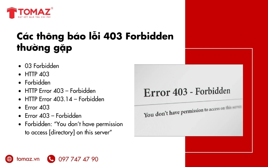Các thông báo lỗi 403 Forbidden là gì?
