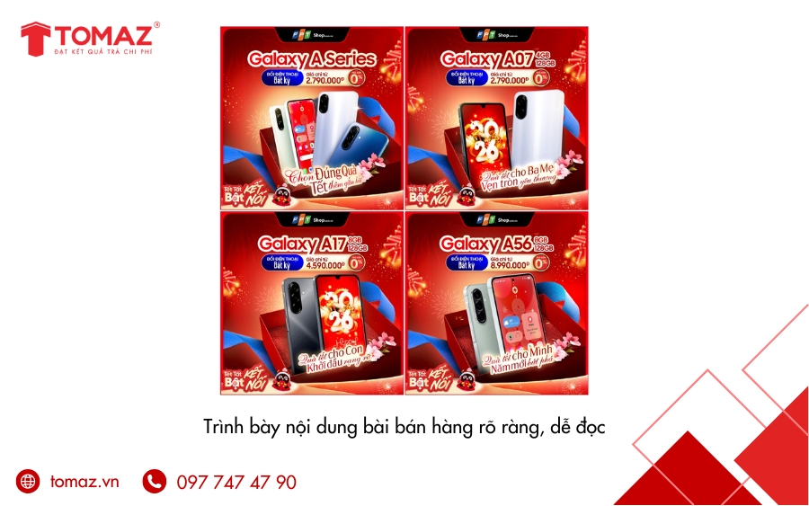 Cách đăng bài bán hàng trên Facebook hiệu quả - Trình bày nội dung rõ ràng, dễ đọc