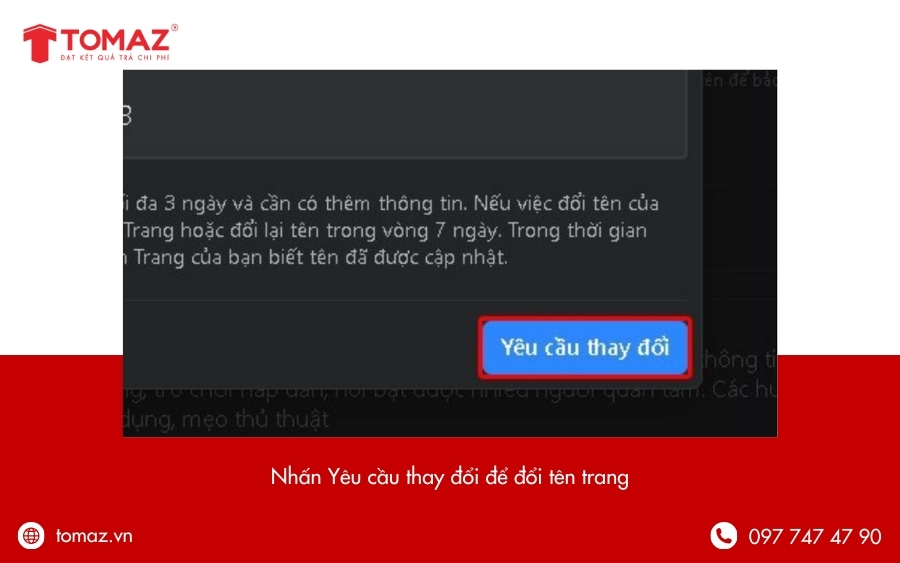 Xác nhận yêu cầu thay đổi