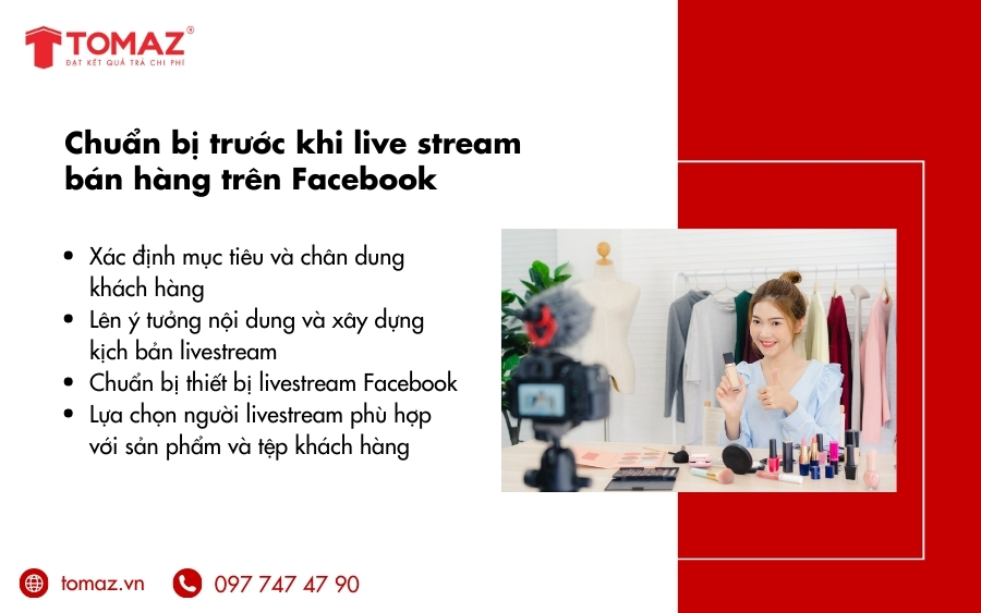 Cách live stream bán hàng trên facebook hiệu quả - Chuẩn bị trước khi live stream