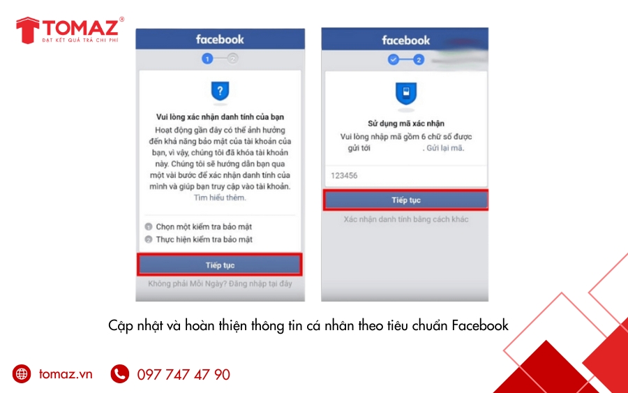 Cập nhật và hoàn thiện thông tin cá nhân theo tiêu chuẩn Facebook