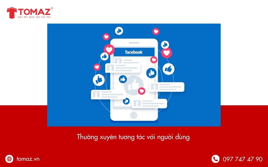 Cách tăng tương tác Facebook - Thường xuyên tương tác với người dùng