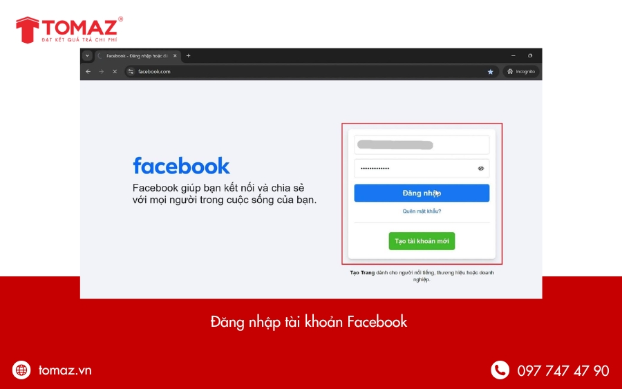 Đăng nhập Facebook