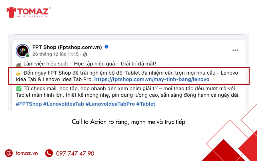 CTA – Kêu gọi hành động thúc đẩy chuyển đổi