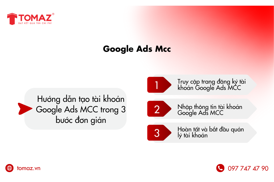 Cách tạo tài khoản Google Ads MCC (My Client Center) rất đơn giản và chỉ mất vài phút