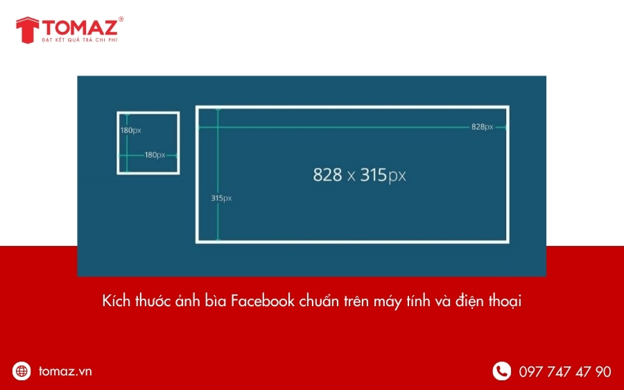 Kích thước ảnh bìa Facebook chuẩn trên máy tính và điện thoại