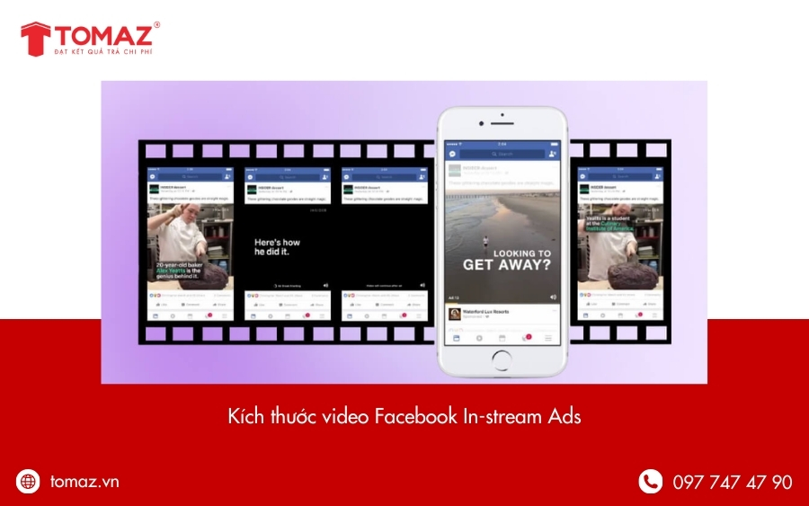 Kích thước video Facebook In-stream Ads