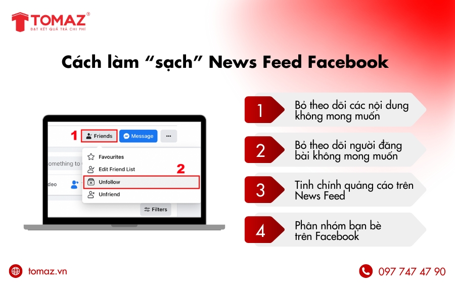 Cách làm “sạch” News Feed Facebook đơn giản và hiệu quả