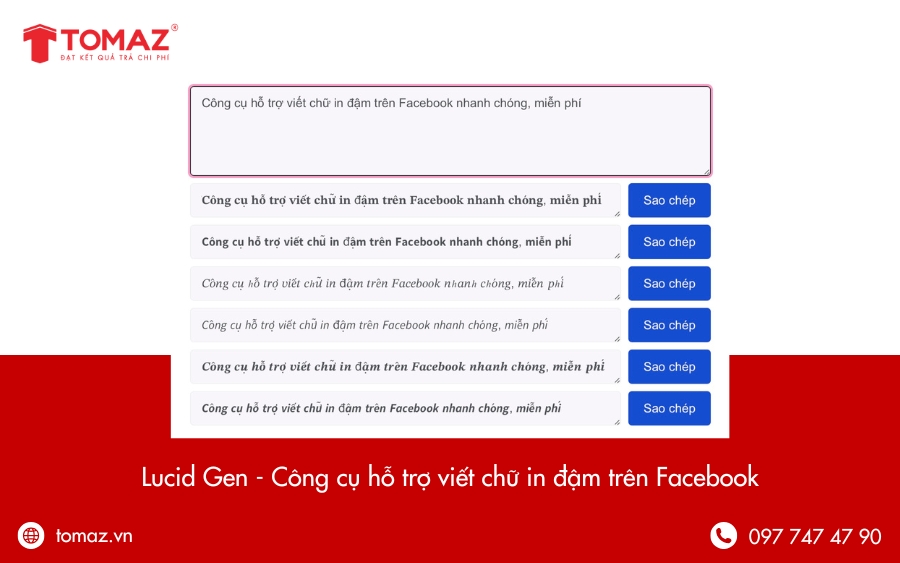 Công cụ hỗ trợ viết chữ in đậm trên Facebook nhanh chóng, miễn phí