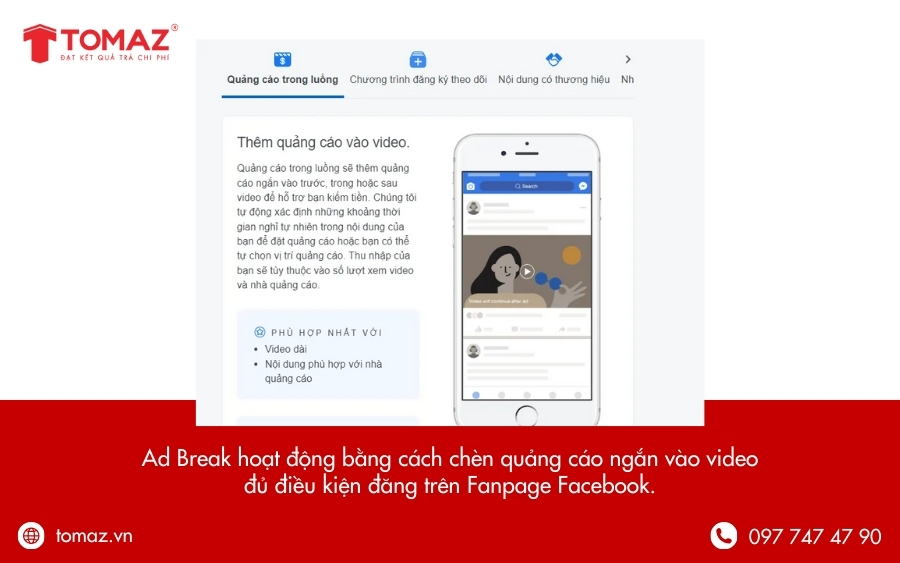 Cơ chế hoạt động của Ad Break trên Facebook
