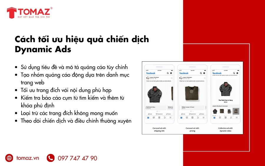 Cách tối ưu hiệu quả chiến dịch Dynamic Ads