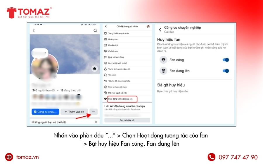 Bật huy hiệu fan cứng, fan đang lên trên điện thoại