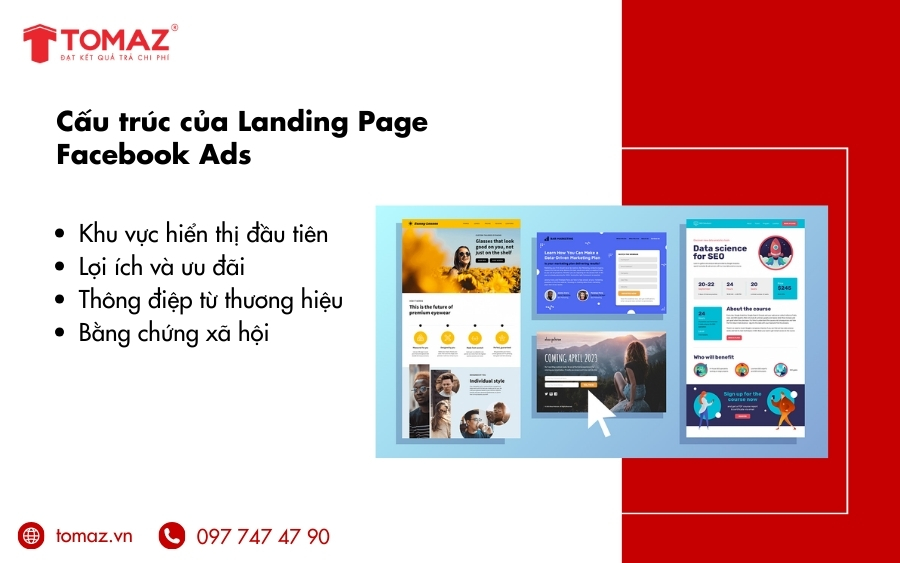 Cấu trúc chuẩn của landing page facebook ads