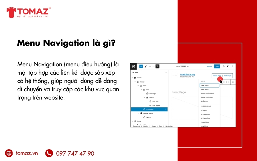 Menu Navigation là gì?