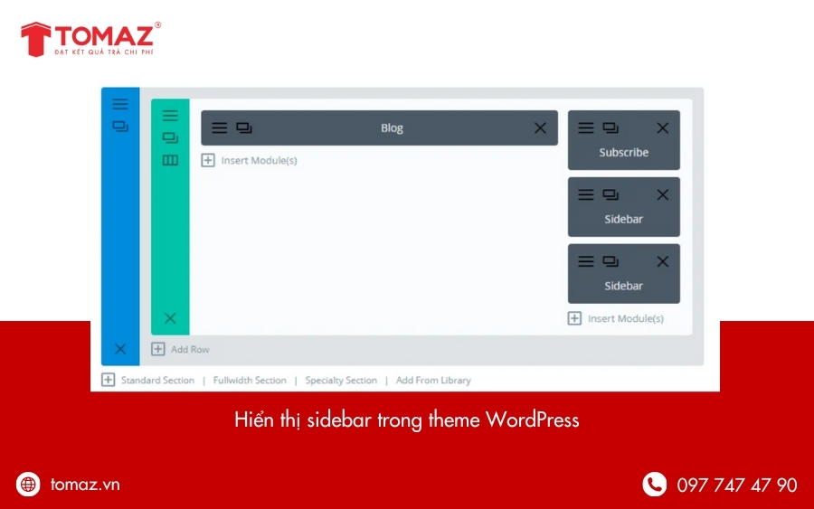 Hướng dẫn hiển thị thanh bên