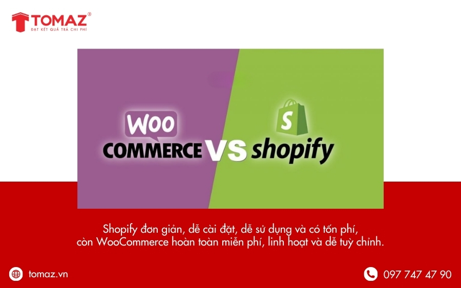 Điểm khác biệt giữa Shopify và WooCommerce là gì?
