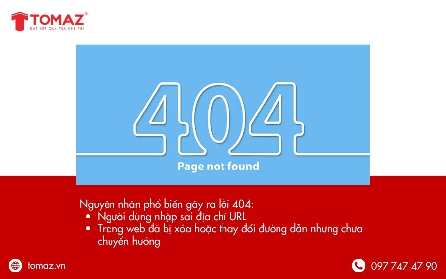 Nguyên nhân phổ biến gây ra lỗi 404 trên website